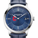 Cornell Men's Baume et Mercier 40mm Classima Quartz Watch with Blue Dial & Dark Blue Leather Strap