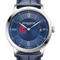 Cornell Men's Baume et Mercier 40mm Classima Quartz Watch with Blue Dial & Dark Blue Leather Strap Shot #1
