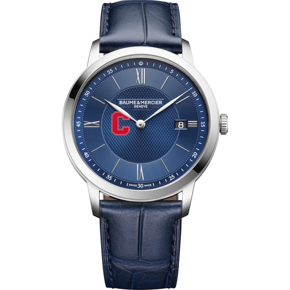 Cornell Men's Baume et Mercier 40mm Classima Quartz Watch with Blue Dial & Dark Blue Leather Strap Shot #2
