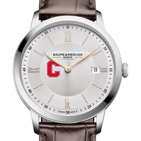 Cornell Men's Baume et Mercier 40mm Classima Quartz Watch with Silver Dial & Dark Brown Leather Strap Shot #1