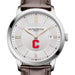Cornell Men's Baume et Mercier 40mm Classima Quartz Watch with Silver Dial & Dark Brown Leather Strap