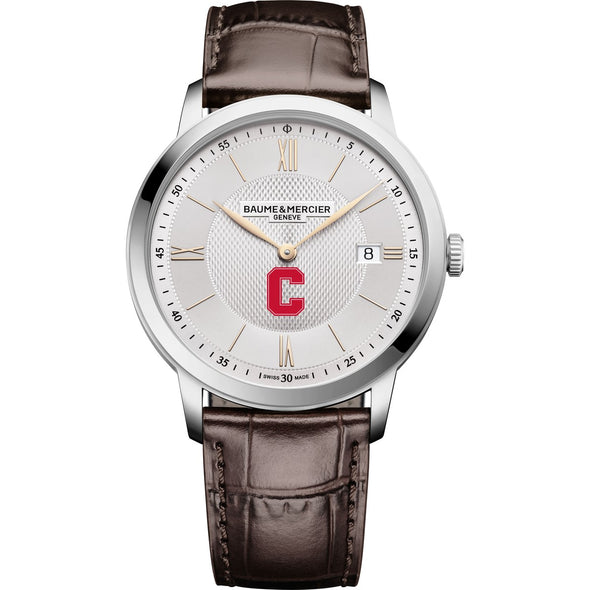 Cornell Men's Baume et Mercier 40mm Classima Quartz Watch with Silver Dial & Dark Brown Leather Strap Shot #2