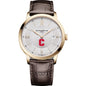 Cornell Men's Baume et Mercier 40mm Gold PVD Classima Watch with Silver Dial & Dark Brown Leather Strap Shot #2