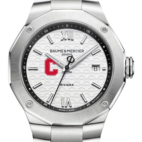 Cornell Men's Baume et Mercier 42mm Riviera Watch with White Dial & Bracelet Shot #1