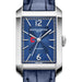 Cornell Men's Baume et Mercier 43X27mm Hampton Automatic Watch with Blue Dial & Blue Leather Strap