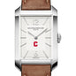 Cornell Men's Baume et Mercier 43X27mm Hampton Watch with Silver Dial & Tan Leather Strap Shot #1