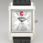 Cornell Men's Collegiate Watch with Leather Strap Shot #1