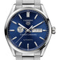 Cornell Men's TAG Heuer Carrera with Blue Dial & Day-Date Window Shot #1