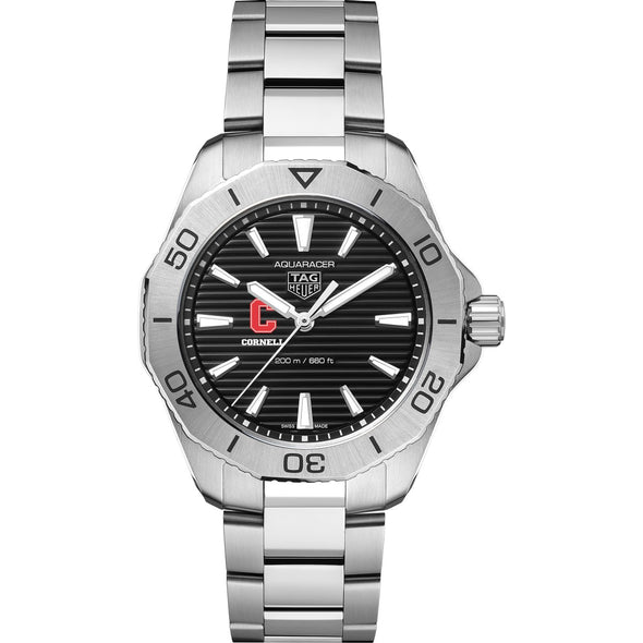 Cornell Men&#39;s TAG Heuer Steel Aquaracer with Black Dial Shot #2