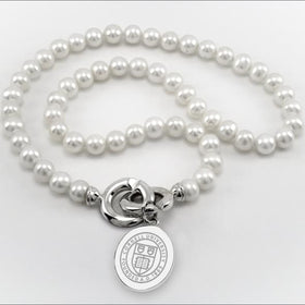 Cornell Pearl Necklace with Sterling Silver Charm Shot #1