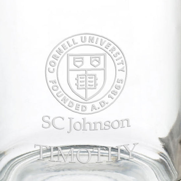 Cornell SC Johnson College of Business 13 oz Glass Coffee Mug Shot #3