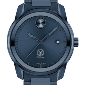 Cornell SC Johnson College of Business Men's Movado BOLD Blue Ion with Date Window Shot #1