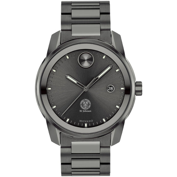 Cornell SC Johnson College of Business Men's Movado BOLD Gunmetal Grey with Date Window Shot #2