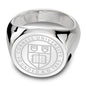 Cornell Sterling Silver Round Signet Ring Shot #2