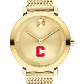 Cornell University Women's Movado Bold Gold with Mesh Bracelet Shot #1