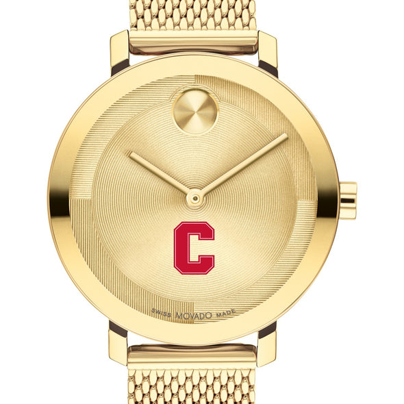 Cornell University Women's Movado Bold Gold with Mesh Bracelet Shot #1
