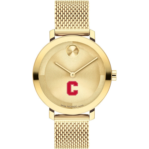 Cornell University Women's Movado Bold Gold with Mesh Bracelet Shot #2