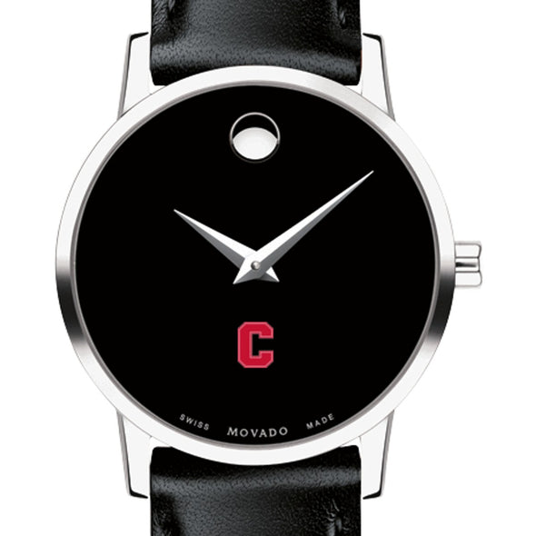 Cornell Women's Movado Museum with Leather Strap Shot #1