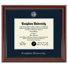Creighton Diploma Frame, the Fidelitas Shot #1