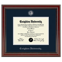 Creighton Diploma Frame, the Fidelitas Shot #1