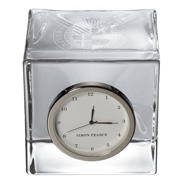 Creighton Glass Desk Clock by Simon Pearce Shot #2