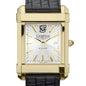 Creighton Men's Gold Watch with 2-Tone Dial & Leather Strap at M.LaHart & Co. Shot #1