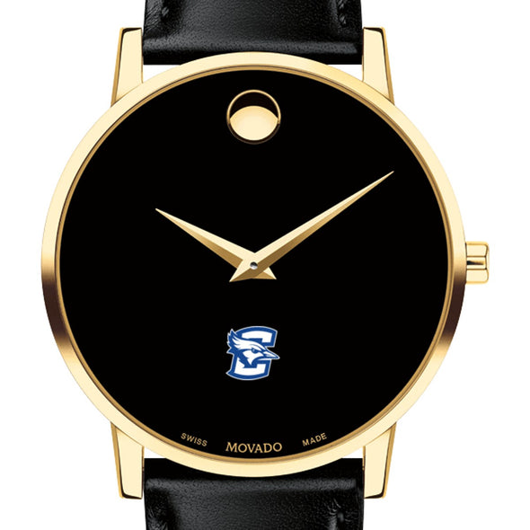 Creighton Men&#39;s Movado Gold Museum Classic Leather Shot #1