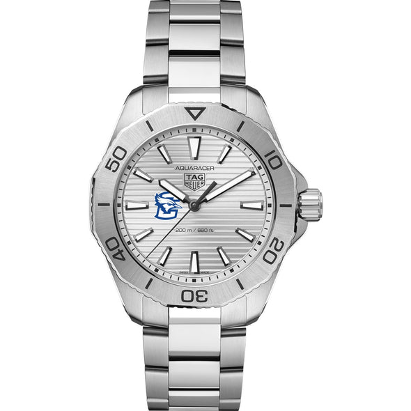 Creighton Men&#39;s TAG Heuer Steel Aquaracer with Silver Dial Shot #2