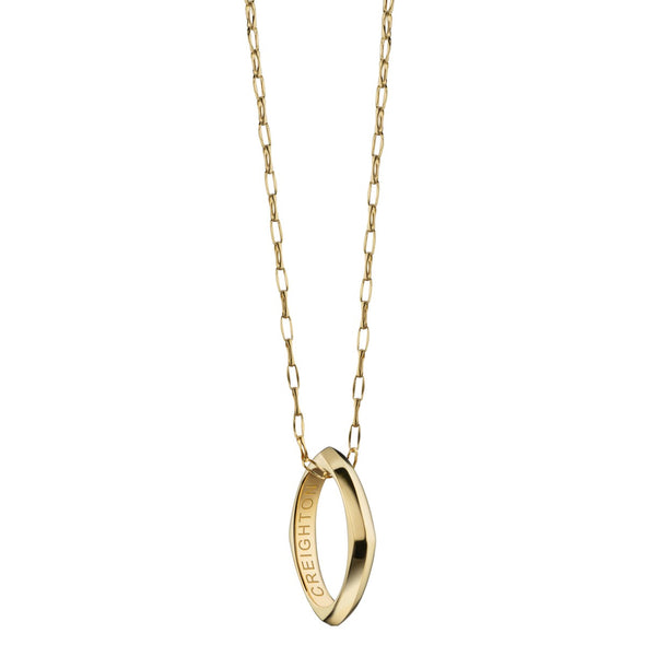 Creighton Monica Rich Kosann Poesy Ring Necklace in Gold Shot #2