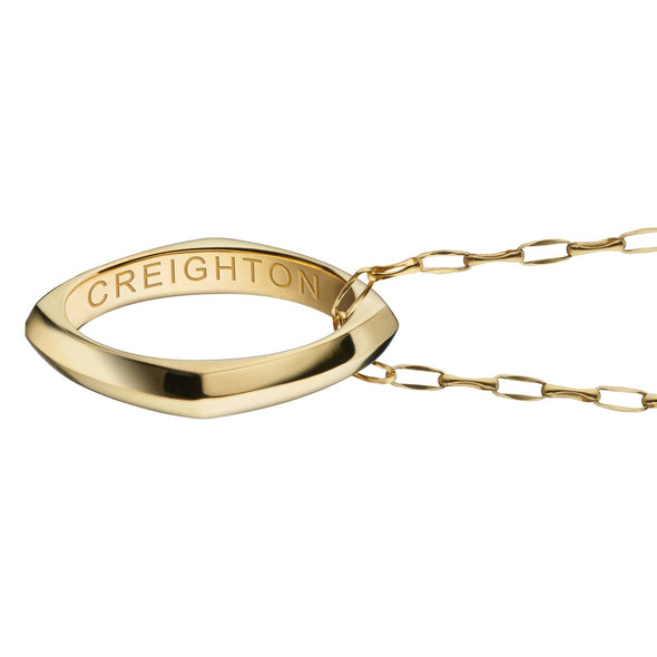 Creighton Monica Rich Kosann Poesy Ring Necklace in Gold Shot #3