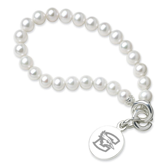Creighton Pearl Bracelet with Sterling Silver Charm Shot #1
