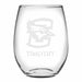 Creighton Stemless Wine Glasses Made in the USA - Set of 2