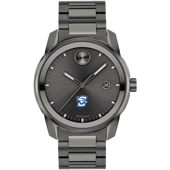 Creighton University Men's Movado BOLD Gunmetal Grey with Date Window Shot #2