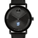 Creighton University Men's Movado BOLD with Black Leather Strap