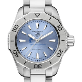 Creighton Women&#39;s TAG Heuer Steel Aquaracer with Blue Sunray Dial Shot #1