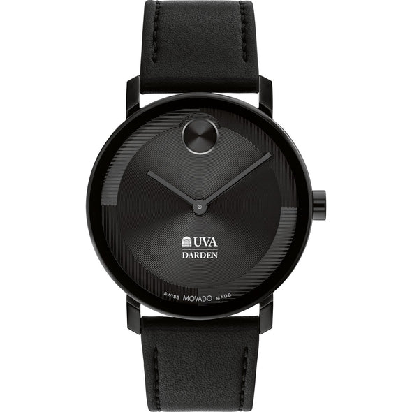Darden School of Business Men&#39;s Movado BOLD with Black Leather Strap Shot #2