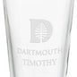 Dartmouth College 16 oz Pint Glass Shot #3