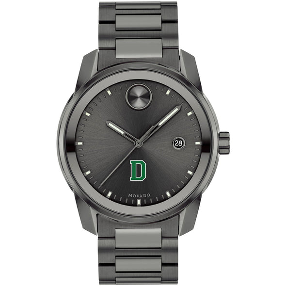 Dartmouth College Men's Movado BOLD Gunmetal Grey with Date Window Shot #2