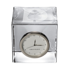 Dartmouth Glass Desk Clock by Simon Pearce Shot #1