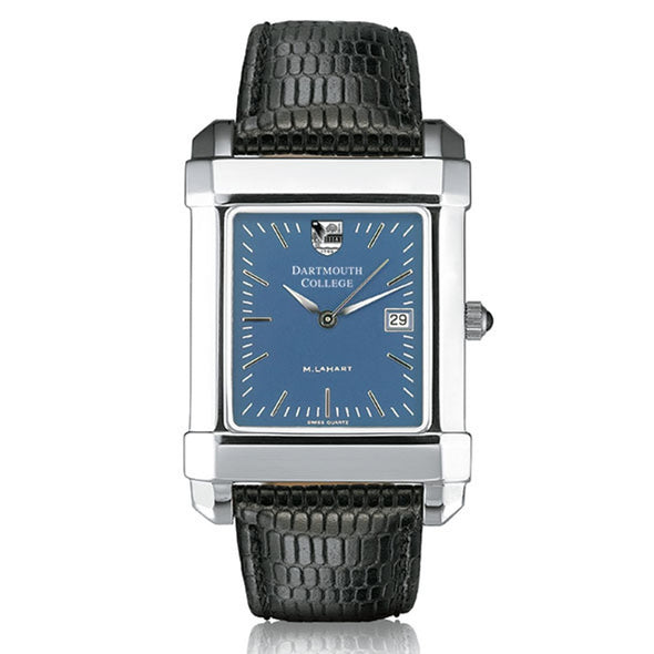 Dartmouth Men&#39;s Blue Quad Watch with Leather Strap Shot #2
