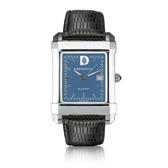 Dartmouth Men's Blue Quad Watch with Leather Strap Shot #2