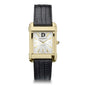 Dartmouth Men's Gold Watch with 2-Tone Dial & Leather Strap at M.LaHart & Co. Shot #2