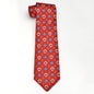 Dartmouth Nautical Red Silk Tie Shot #1