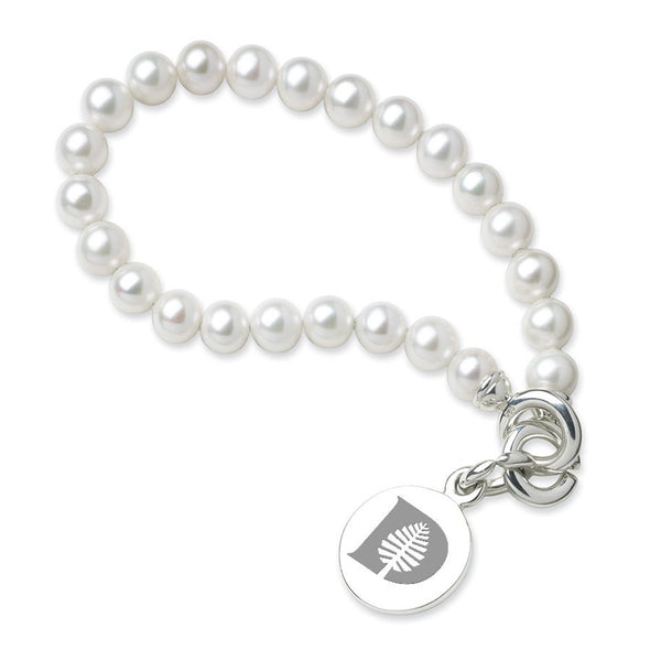 Dartmouth Pearl Bracelet with Sterling Silver Charm Shot #1