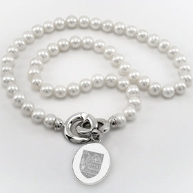 Dartmouth Pearl Necklace with Sterling Silver Charm Shot #1