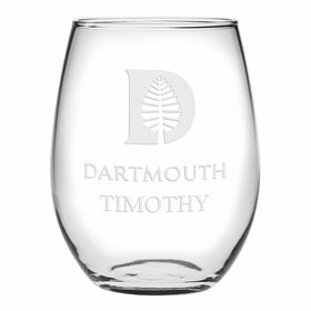 Dartmouth Stemless Wine Glasses Made in the USA Shot #1