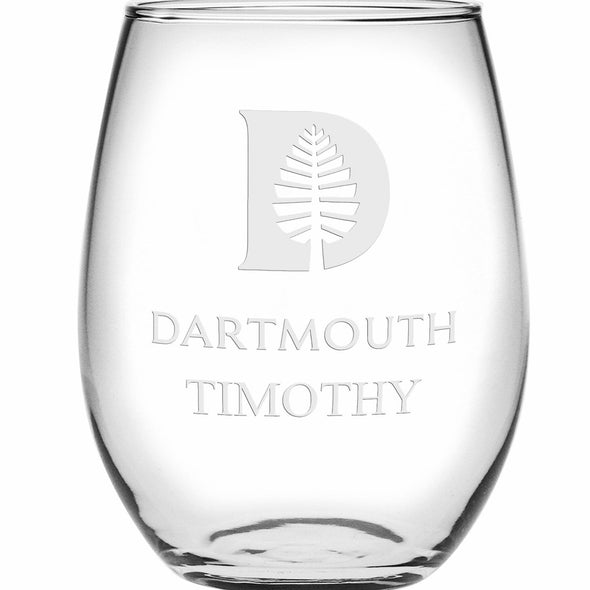 Dartmouth Stemless Wine Glasses Made in the USA Shot #2