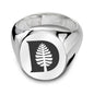 Dartmouth Sterling Silver Oval Signet Ring Shot #1