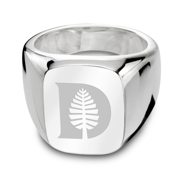 Dartmouth Sterling Silver Rectangular Cushion Ring Shot #2