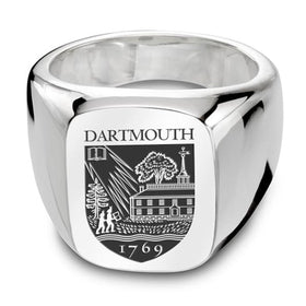 Dartmouth Sterling Silver Rectangular Cushion Ring Shot #1